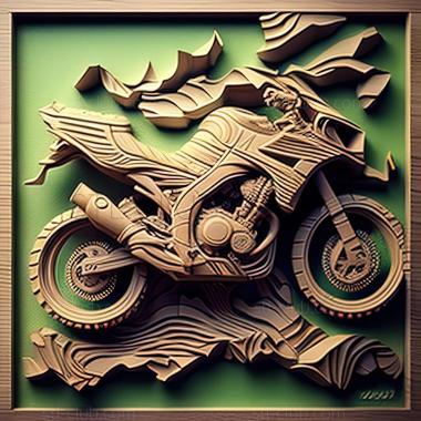 3D мадэль Kawasaki KLX300R (STL)